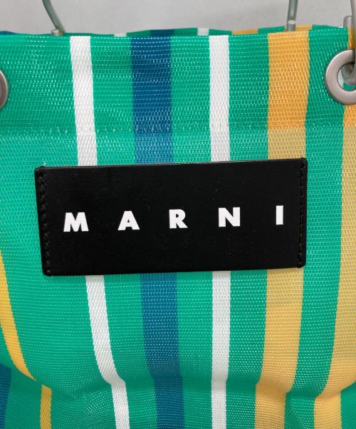 MARNI（マルニ）MARNI (マルニ) ストライプバッグ グリーンの古着・服飾アイテム