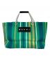 MARNI（マルニ）の古着「ストライプバッグ」｜グリーン