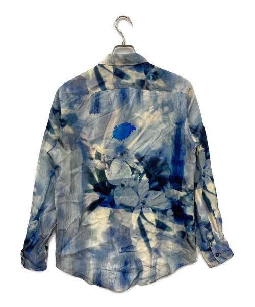PAUL SMITH（ポールスミス）PAUL SMITH (ポールスミス) 総柄シャツ ブルー サイズ:MEDIUMの古着・服飾アイテム