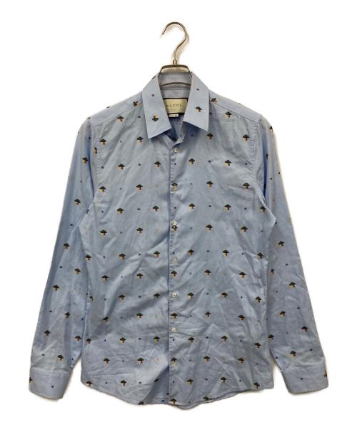 GUCCI（グッチ）GUCCI (グッチ) シャツ ブルー サイズ:38/15の古着・服飾アイテム