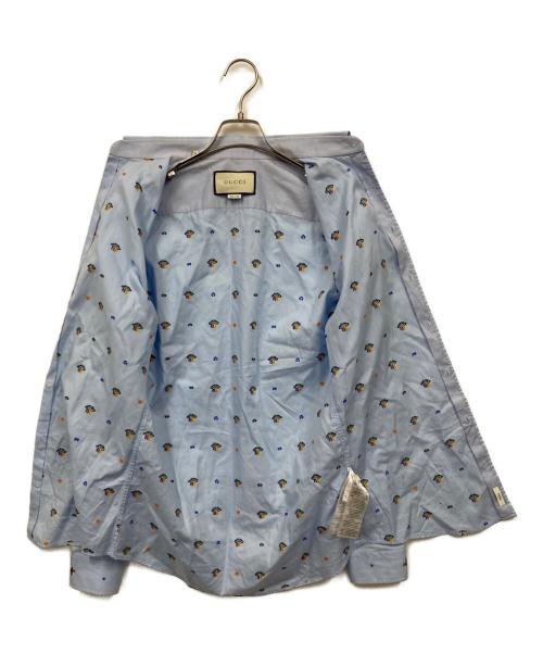 GUCCI（グッチ）GUCCI (グッチ) シャツ ブルー サイズ:38/15の古着・服飾アイテム