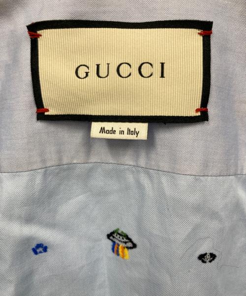 GUCCI（グッチ）GUCCI (グッチ) シャツ ブルー サイズ:38/15の古着・服飾アイテム