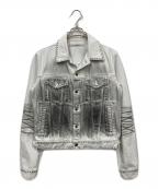 JOHN LAWRENCE SULLIVANジョン ローレンス サリバン）の古着「WASHED DENIM SIDE ZIP JACKET」｜ネイビー