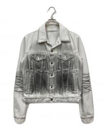 JOHN LAWRENCE SULLIVAN（ジョン ローレンス サリバン）の古着「WASHED DENIM SIDE ZIP JACKET」｜ネイビー