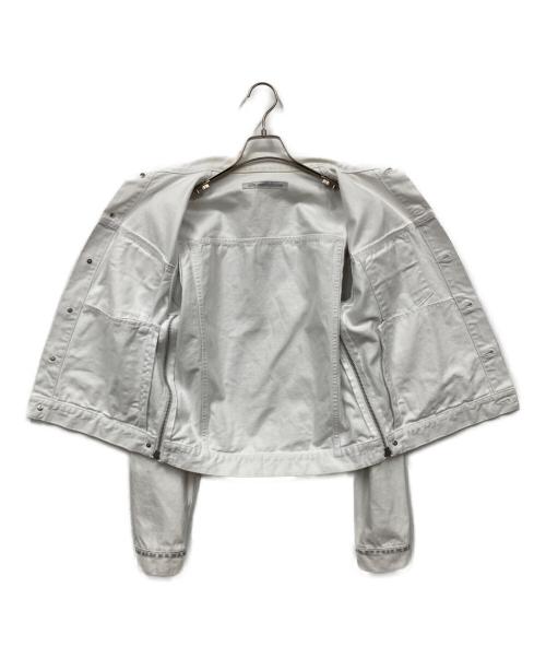 JOHN LAWRENCE SULLIVAN（ジョン ローレンス サリバン）JOHN LAWRENCE SULLIVAN (ジョン ローレンス サリバン) WASHED DENIM SIDE ZIP JACKET ネイビー サイズ:46の古着・服飾アイテム