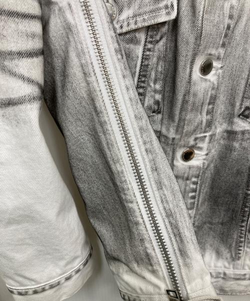 JOHN LAWRENCE SULLIVAN（ジョン ローレンス サリバン）JOHN LAWRENCE SULLIVAN (ジョン ローレンス サリバン) WASHED DENIM SIDE ZIP JACKET ネイビー サイズ:46の古着・服飾アイテム