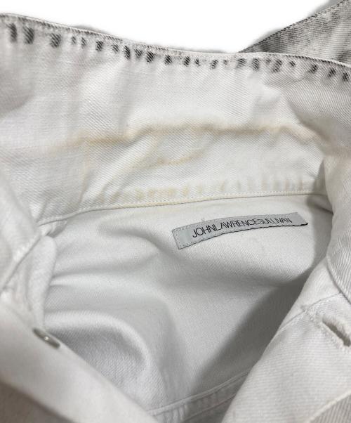JOHN LAWRENCE SULLIVAN（ジョン ローレンス サリバン）JOHN LAWRENCE SULLIVAN (ジョン ローレンス サリバン) WASHED DENIM SIDE ZIP JACKET ネイビー サイズ:46の古着・服飾アイテム