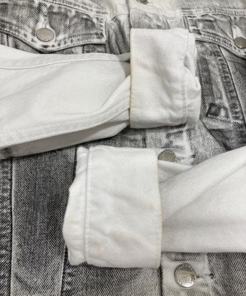 JOHN LAWRENCE SULLIVAN（ジョン ローレンス サリバン）JOHN LAWRENCE SULLIVAN (ジョン ローレンス サリバン) WASHED DENIM SIDE ZIP JACKET ネイビー サイズ:46の古着・服飾アイテム