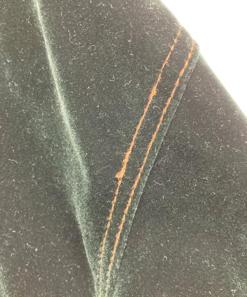 kooi（コーイ）kooi (コーイ) VELVETEEN TRUCKER JACKET グリーン サイズ:1の古着・服飾アイテム