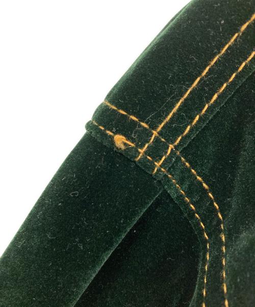 kooi（コーイ）kooi (コーイ) VELVETEEN TRUCKER JACKET グリーン サイズ:1の古着・服飾アイテム