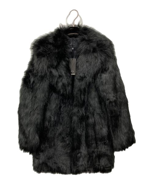ARMANI EXCHANGE（アルマーニ エクスチェンジ）ARMANI EXCHANGE (アルマーニ エクスチェンジ) エコファーコート ブラック サイズ:S 未使用品の古着・服飾アイテム