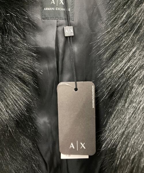 ARMANI EXCHANGE（アルマーニ エクスチェンジ）ARMANI EXCHANGE (アルマーニ エクスチェンジ) エコファーコート ブラック サイズ:S 未使用品の古着・服飾アイテム