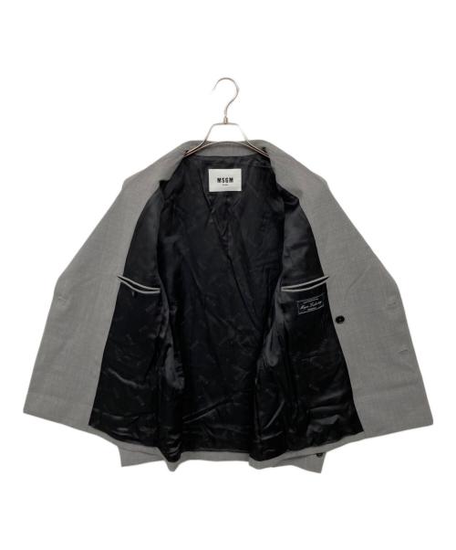 MSGM（エムエスジーエム）MSGM (エムエスジーエム) ダブルジャケット グレー サイズ:44の古着・服飾アイテム