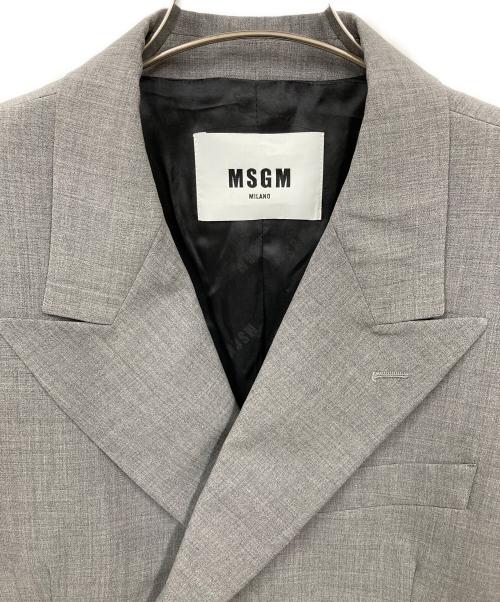 MSGM（エムエスジーエム）MSGM (エムエスジーエム) ダブルジャケット グレー サイズ:44の古着・服飾アイテム