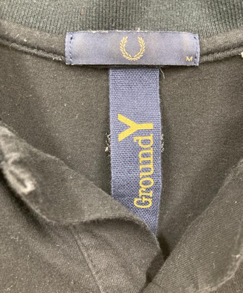 FRED PERRY（フレッドペリー）FRED PERRY (フレッドペリー) GROUND Y (グラウンドワイ) ポロシャツ ブラック サイズ:Mの古着・服飾アイテム