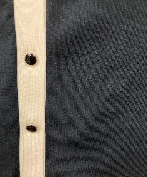 CABAN（キャバン）CABaN (キャバン) ファインポリエステルクルーネックカーディガン ブラック サイズ:Freeの古着・服飾アイテム