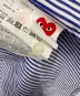 中古・古着 PLAY COMME des GARCONS (プレイコムデギャルソン) Stripe Shirt With Black Emblem Pattern ブルー サイズ:M：16000円