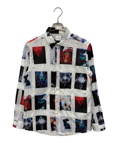 PAUL SMITH（ポールスミス）PAUL SMITH (ポールスミス) 総柄シャツ ホワイト サイズ:Mの古着・服飾アイテム