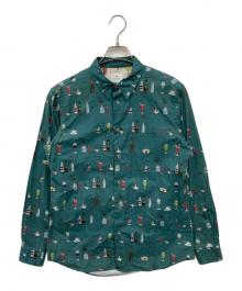 PAUL SMITH（ポールスミス）の古着「総柄シャツ」｜グリーン