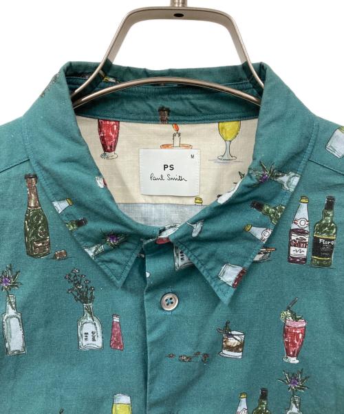 PAUL SMITH（ポールスミス）PAUL SMITH (ポールスミス) 総柄シャツ グリーン サイズ:Mの古着・服飾アイテム