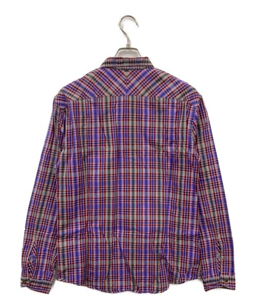 PAUL SMITH（ポールスミス）Paul Smith (ポールスミス) チェックシャツ パープル サイズ:XLの古着・服飾アイテム
