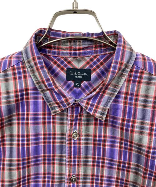 PAUL SMITH（ポールスミス）Paul Smith (ポールスミス) チェックシャツ パープル サイズ:XLの古着・服飾アイテム