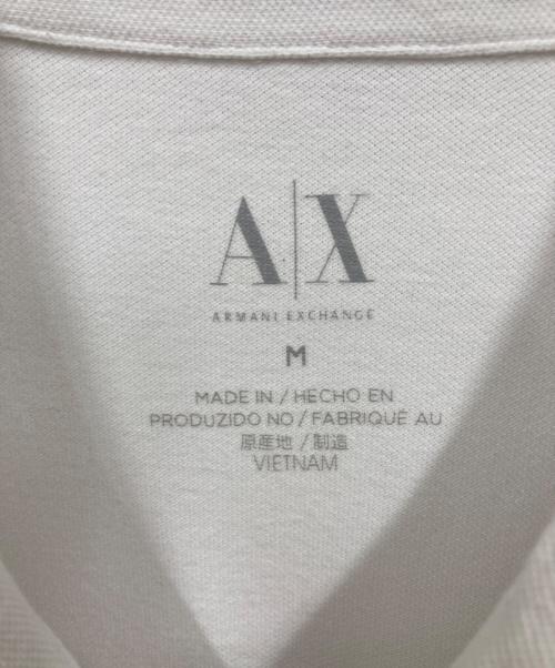 ARMANI EXCHANGE（アルマーニ エクスチェンジ）ARMANI EXCHANGE (アルマーニ エクスチェンジ) ポロシャツ ホワイト サイズ:Mの古着・服飾アイテム