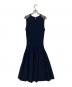 BORDERS AT BALCONY (ボーダーズアットバルコニー) SCALLOP KNIT DRESS ノースリーブワンピース ネイビー サイズ:38：18000円