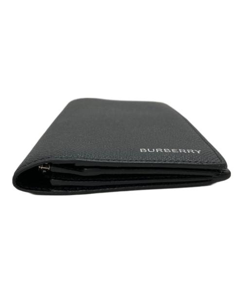BURBERRY（バーバリー）BURBERRY (バーバリー) ロゴ型押しロングウォレット ブラックの古着・服飾アイテム