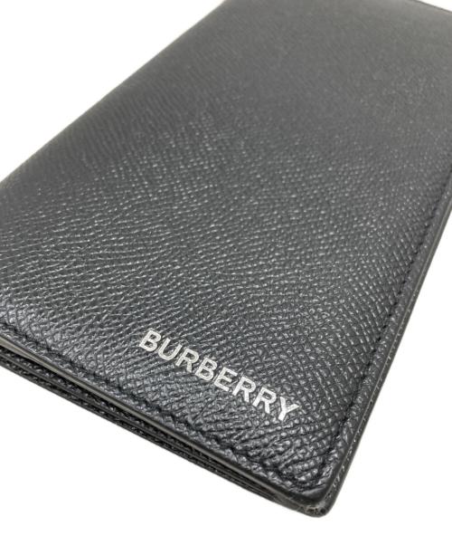 BURBERRY（バーバリー）BURBERRY (バーバリー) ロゴ型押しロングウォレット ブラックの古着・服飾アイテム