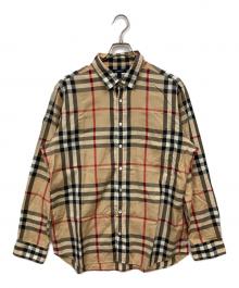BURBERRY LONDON（バーバリーロンドン）の古着「ノブァチェックシャツ」｜ベージュ