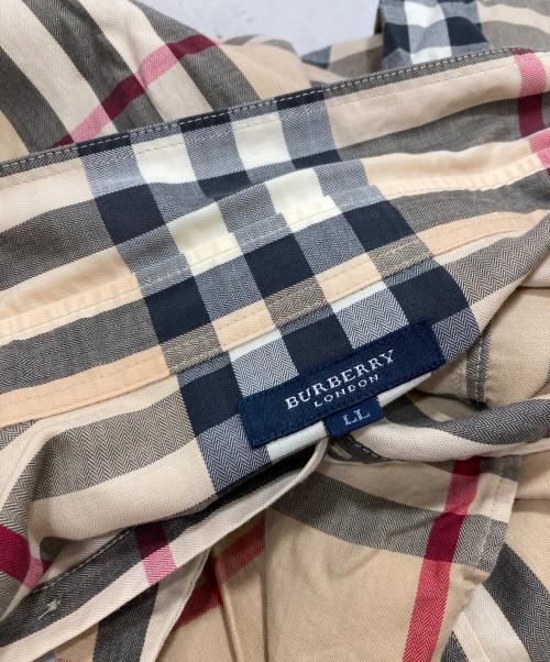 BURBERRY LONDON（バーバリーロンドン）BURBERRY LONDON (バーバリーロンドン) ノブァチェックシャツ ベージュ サイズ:LLの古着・服飾アイテム