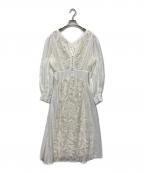 Ameriアメリ）の古着「SHIRRING PLEATS DRESS」｜ホワイト
