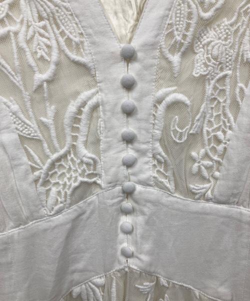 Ameri（アメリ）Ameri (アメリ) SHIRRING PLEATS DRESS ホワイト サイズ:Sの古着・服飾アイテム