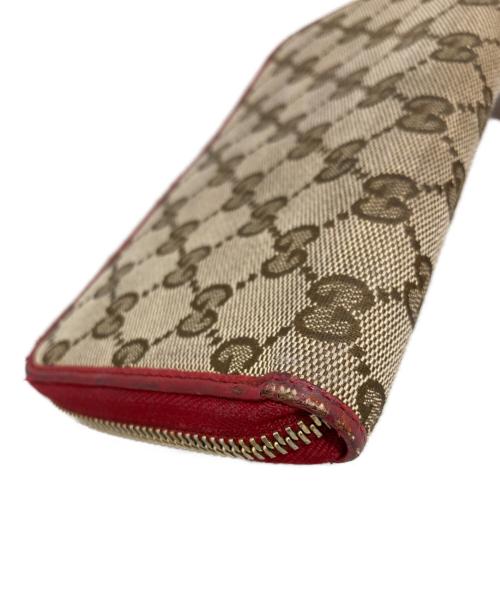 GUCCI（グッチ）GUCCI (グッチ) 長財布 レッドの古着・服飾アイテム