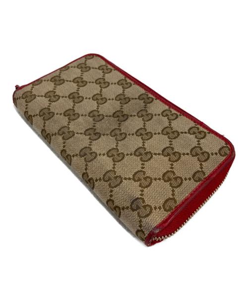 GUCCI（グッチ）GUCCI (グッチ) 長財布 レッドの古着・服飾アイテム