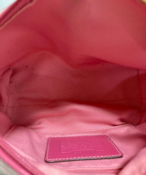 COACH（コーチ）COACH (コーチ) ハンドバッグ ピンクの古着・服飾アイテム