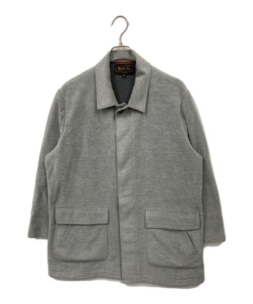 LOLO PIANA（ロロピアーナ）LOLO PIANA (ロロピアーナ) カシミヤ混 エルボーパッチジャケット グレー サイズ:XXLの古着・服飾アイテム