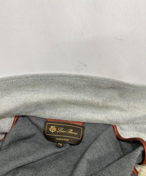 LOLO PIANA（ロロピアーナ）LOLO PIANA (ロロピアーナ) カシミヤ混 エルボーパッチジャケット グレー サイズ:XXLの古着・服飾アイテム