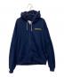 a machine（エーマシン）の古着「ZIP HOODIE - BLANCH PATTERN-SEA」｜ネイビー