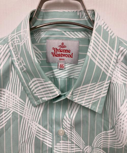 Vivienne Westwood man（ヴィヴィアン ウェストウッド マン）Vivienne Westwood man (ヴィヴィアン ウェストウッド マン) 長袖シャツ スカイブルー サイズ:46の古着・服飾アイテム