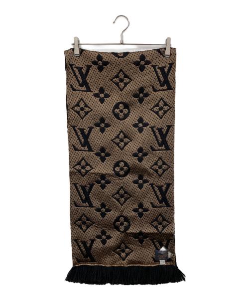 LOUIS VUITTON（ルイ ヴィトン）LOUIS VUITTON (ルイ ヴィトン) エシャルプ・ジャイアント モノグラム ジャングル ブラウン×ブラックの古着・服飾アイテム