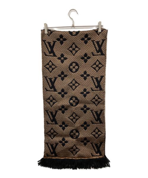 LOUIS VUITTON（ルイ ヴィトン）LOUIS VUITTON (ルイ ヴィトン) エシャルプ・ジャイアント モノグラム ジャングル ブラウン×ブラックの古着・服飾アイテム