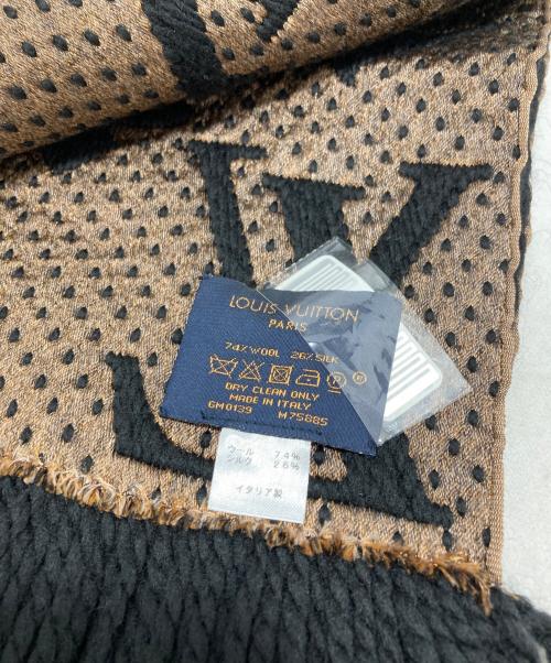 LOUIS VUITTON（ルイ ヴィトン）LOUIS VUITTON (ルイ ヴィトン) エシャルプ・ジャイアント モノグラム ジャングル ブラウン×ブラックの古着・服飾アイテム