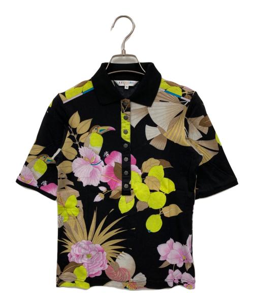 LEONARD SPORT（レオナール スポーツ）LEONARD SPORT (レオナール スポーツ) ポロシャツ ブラック サイズ:38の古着・服飾アイテム