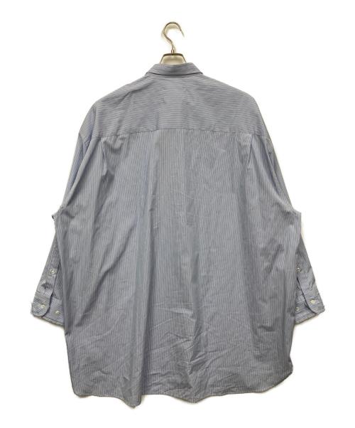 Maison Margiela（メゾンマルジェラ）Maison Margiela (メゾンマルジェラ) ピンストライプロングシャツ ブルー サイズ:XSの古着・服飾アイテム