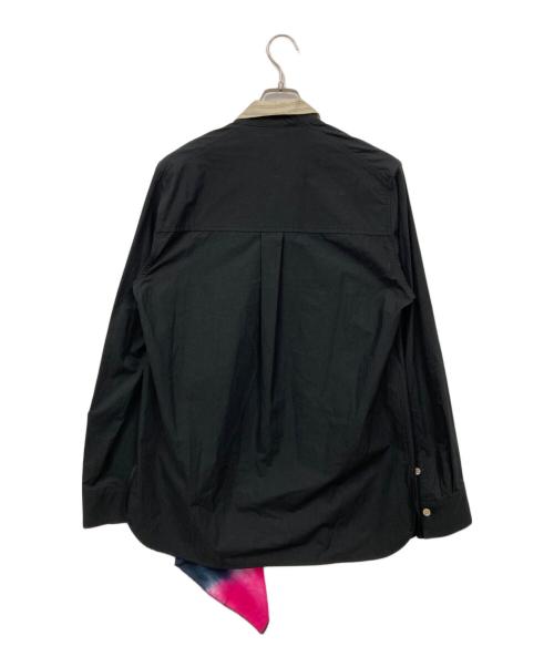 BED J.W. FORD（ベッドフォード）BED J.W. FORD (ベッドフォード) スカーフ付き ネクタイシャツ ブラックの古着・服飾アイテム