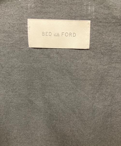 BED J.W. FORD（ベッドフォード）BED J.W. FORD (ベッドフォード) スカーフ付き ネクタイシャツ ブラックの古着・服飾アイテム