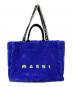 MARNI（マルニ）の古着「Logo Strap Terry Tote Bag」｜ブルー