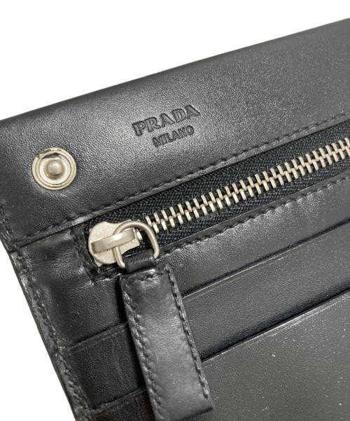 PRADA（プラダ）PRADA (プラダ) パスポートケース ブラックの古着・服飾アイテム